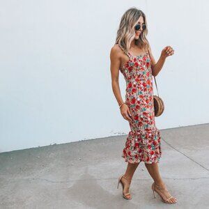 Lovers + Friends *NEW* Under the Stars Midi Floral Dress